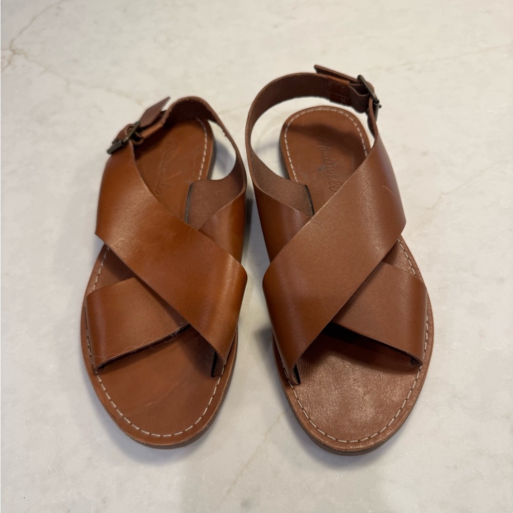 Elegant Tan Leather Sandals